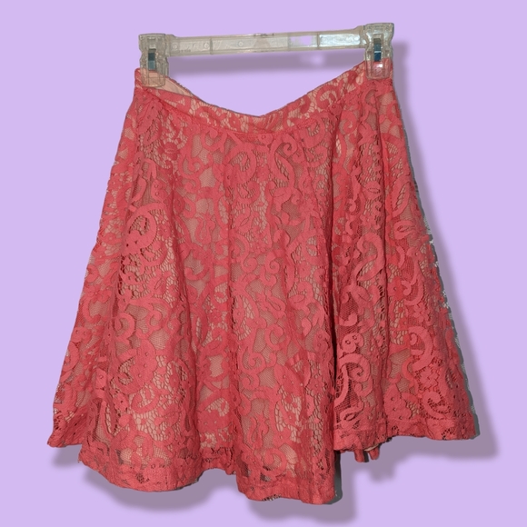 H&M Conscious Lace Overlay Skater Skirt in Size Small. - Picture 1 of 1
